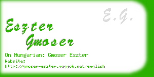 eszter gmoser business card